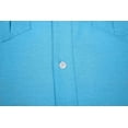 thumbnail image 4 of Bienzoe Boys Button Up Shirt: Short Sleeve Kids Dress Collared Shirts Two Pockets Oceanblue 7, 4 of 9