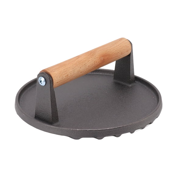 Cast Iron Grill Press,Grill Press Cast Iron Bacon Press BBQ Supplies Elevated Design