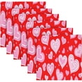 thumbnail image 6 of GZHJMY Valentine's Day Heart Cloth Napkins Set of 4, Reusable Washable Oversized Table Napkins for Family Wedding Dinner Party Home Decor, 20 Inch Decorative Washcloths, 6 of 7