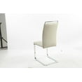 thumbnail image 2 of Chaises de salle à manger Aerys Max en PU beige (ensemble de 4), 2 of 3