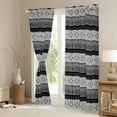 thumbnail image 3 of Homewish Bohemian Aztec Curtains Pack of 2 (42x84 Each) for Female Men Women,Hippie Tribal Theme Curtains Blackout,Exotic Style Bedroom Curtains,Microfiber Bedroom Decor, 3 of 6