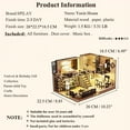 thumbnail image 2 of MOJINO DIY Miniature House Kit,Book Nook Kits for Adults to Build,Wooden Dollhouse Making Kit with Furniture, Valentine's Gift Romantic Decor, 2 of 5