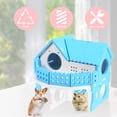 thumbnail image 2 of Miangastore Double Layers Hamster Nest Hamster House White PVC 1Pack, 2 of 9