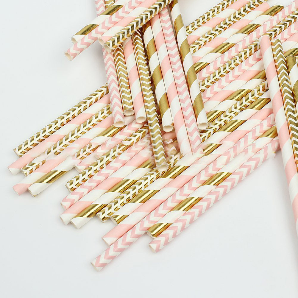 Bleu PRETYZOOM 40 Pi/èces Partie Pailles de Papier Jetable Pailles de Papier pour Les Vacances de F/ête danniversaire De Mariage Fournitures