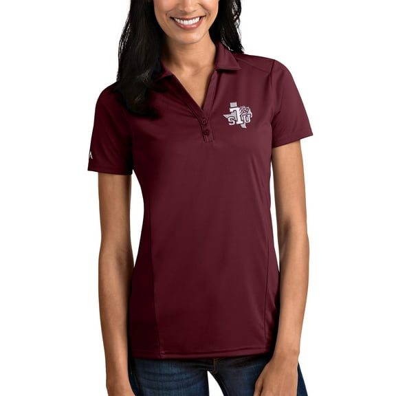 Women's Antigua Maroon Texas Southern Tigers Tribute Polo