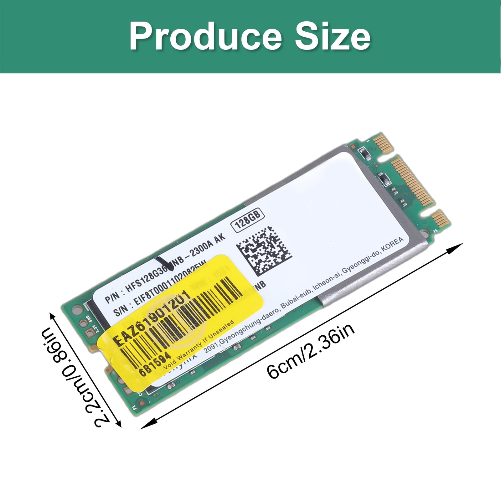 RUISINERY Solid States Drives X110 SD6SP1M N480 128Gb pieceIe 128G Solid States Drives 2260 Internal Hard Disk for Laptop Desktop