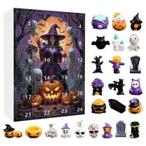 Halloween Countdown Calendar, Spooky Figurine Advent Piece, Horror Fan Collectible, Daily Surprise Reveal, Macabre Tradition Keeper