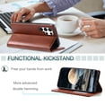 thumbnail image 5 of TECH CIRCLE Case For Galaxy S20 FE Case, Slim PU Leather Flip Folio Case Card Holders Kickstand Magnetic Shockproof Protective TPU Inner Wallet Cover for Samsung Galaxy S20 FE 6.5" 2020,Brown, 5 of 7