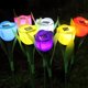 thumbnail image 2 of Luz Solar Led para exteriores, lámpara de flores de tulipán, Estaca de jardín impermeable, luces de césped, decoración de pie para patio, decoración de fiesta al aire libre, 2 of 4