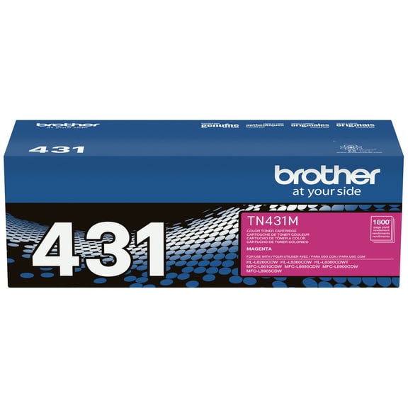 Brother Genuine TN431M Magenta Printer Toner Cartridge