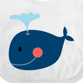 thumbnail image 4 of Inktastic Whale Cute Blue Boys or Girls Baby Bib, 4 of 4