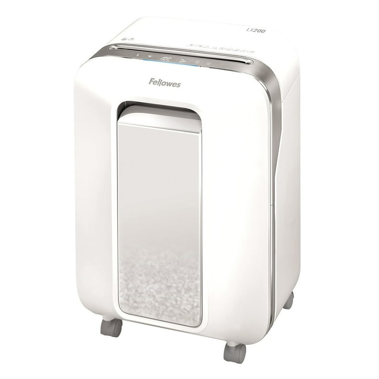 Fellowes Powershred LX200 Micro-Cut Paper Shredder, White