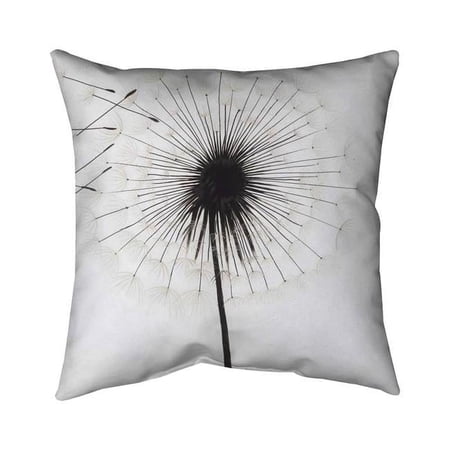 Begin Home Decor 5541-2626-FL189 26 x 26 in. Silhouette of Dandelion-Double Sided Print Indoor Pillow