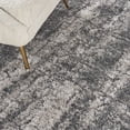 thumbnail image 6 of Nourison Luxurious Shag 7'10" x 9'10" Ivory/Charcoal Modern & Contemporary Indoor Rug, 6 of 9