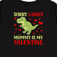 thumbnail image 4 of Inktastic Sorry Ladies Mommy is My Valentine Dinosaur Boys Long Sleeve Toddler T-Shirt, 4 of 5