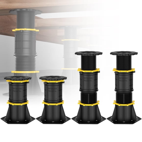 Patas de apoyo para cama Wlrrcwdttc, altura ajustable de 22 a 33 cm, 4 unidades