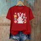 thumbnail image 5 of TaTaai Short Sleeve T Shirt for Women Easter Print Round Neck Casual Loose Fit Soft Stretchy Tee Cute Fashion Top for Spring Holiday Party Daily Casual Wear Gift, 5 of 6