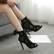 thumbnail image 1 of Zapatos de mujer Sandalias de banquete de moda de tacón alto con cordones de color sólido para mujer Wmkox8yii  nm3950, 1 of 9