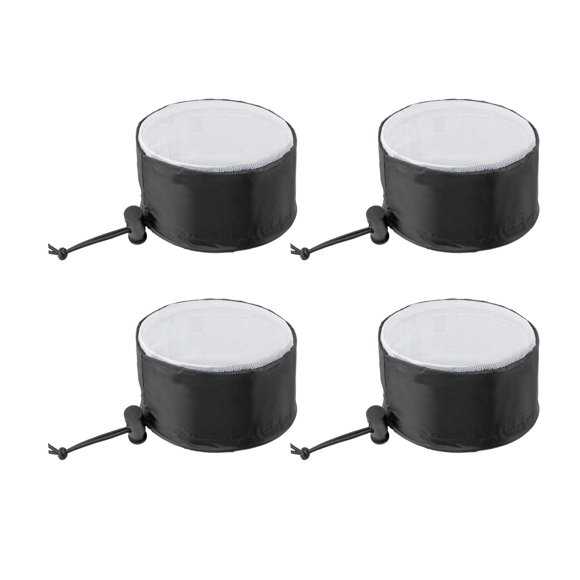 4 piezas de cubierta de ventilación para tienda de con banda elástica, hebilla fija, cordón de ajuste, cubierta de ventilación con filtro de 10cm