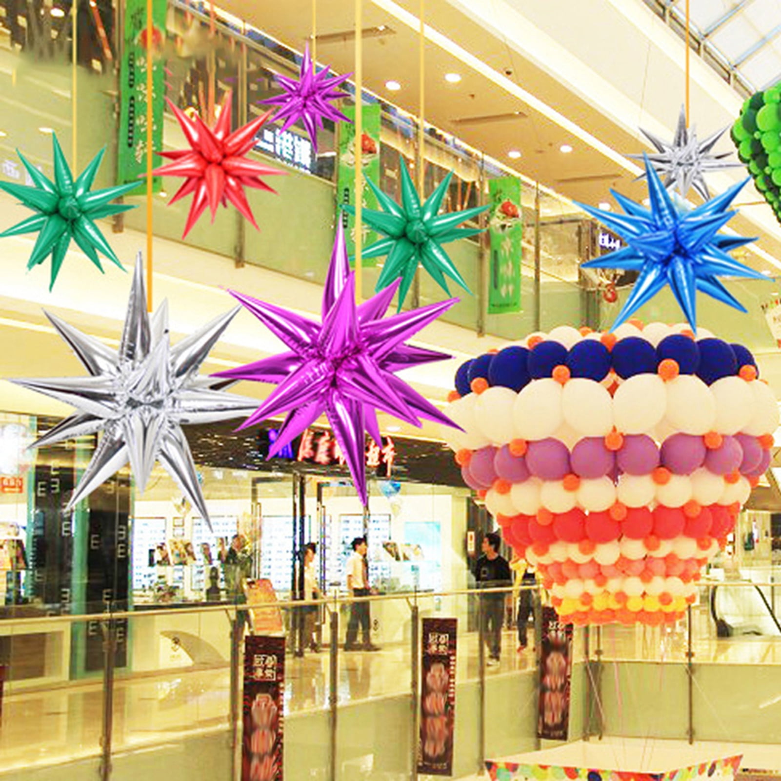 Details about   12pcs Birthday Party Balloons Star Wedding Decoration Foil Balloons Party 