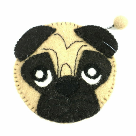 Pug Felt Clutch Global Groove