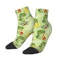 thumbnail image 3 of Salouo Cute Dinosaurs Cartoon Pattern Unisex Middle Tube Socks,Middle-Finger Knee High Socks Over The Calf Tube Stocking Crew Stockings for Women and Men Tube Socks, 3 of 8