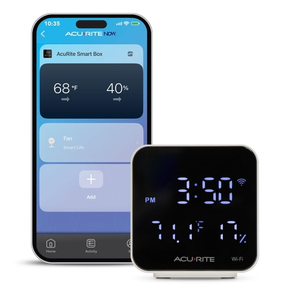 AcuRite Smart WiFi Indoor Thermometer & Hygrometer with App for Infrared Control & Remote Monitoring