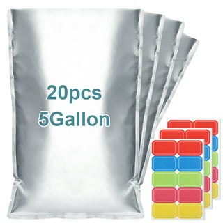 ShieldPro 5 Gallon Zip Seal Mylar Bags and Oxygen Absorber Long Term Food  Storage Kit