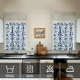 thumbnail image 4 of Kitchen Curtain Set of 3PCS, 27.5x36in Polyester Botanical Tropical Hawaii Plant Tier and Valance, Summer Leaf and Flower Drapes for Window Treatment, 4 of 6