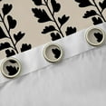 thumbnail image 4 of jejeloiu Black Botanical Leaf Curtains Pack of 2 (42x84 Each),Minimalist Aesthetic Curtains Blackout For Adults, 4 of 6