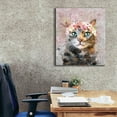 thumbnail image 3 of Epic Graffiti 'Flower Crown Tabby Cat 3' by Furbaby Affiliates, Canvas Wall Art, 26"x30", 3 of 8