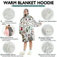 thumbnail image 5 of Wearable Oversized Blanket,Multicolor Christmas Pattern Wearable Blanket Hoodie for Adults,Cozy Hooded Blankets with Super Pockets,Super Warm Fuzzy Pullover for Women & Men, 5 of 6