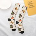 thumbnail image 6 of Bingfone Compression Socks for Women and Men Long Socks for Running Athletic Cycling Nurse-Retro Vintage Tape, 6 of 8