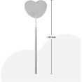 thumbnail image 2 of Heart Shape Eyelash Mirror, Detachable Long Handle Lash Extension Mirror for Women Girls, Argent, 2 of 5