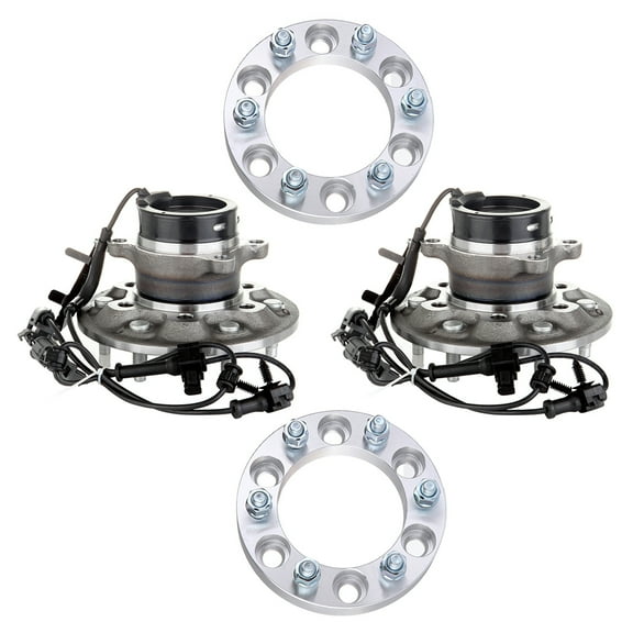 ECCPP 1" 6x5.5 wheel spacers Front Left Right Wheel Hub Bearing Assembly for Chevy for GMC and for Isuzu 6 Lugs 515110