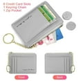 thumbnail image 6 of SkyAuks Credit Card Holder for Women, 8 Card Compartment Women Change Purse, Yellow, 6 of 6
