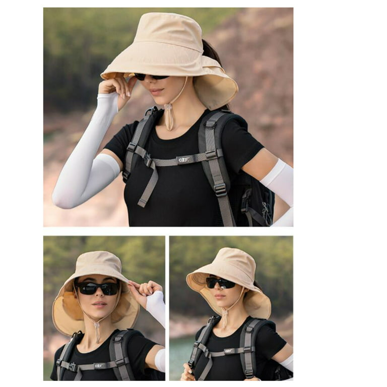 Laidan Fishing Hat Sun UV Protection UPF 50+ Sun Hat Bucket Summer Men Women Large Wide Brim Hiking Outdoor Hats-Army Green, adult Unisex, Size: One