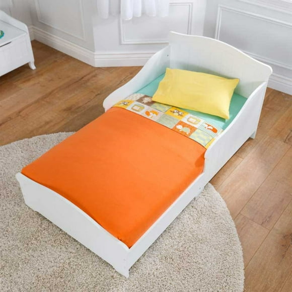 KidKraft Nantucket Lit de Transition en Bois Blanc pour Bébé/tout-Petit/enfants, Blanc