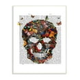 thumbnail image 2 of Stupell Dark Rainbow Skull of Butterflies on a Book Page Wall Plaque Art, Proudly A 10 x 15, 2 of 4