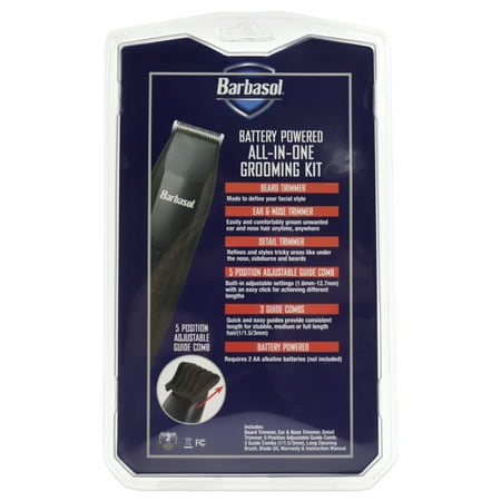 Barbasol Battery Powered All-In-One Grooming Kit - Black