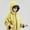Yellow, variant on OGLCCG Boys Reversible Rain Jacket Lightweight Breathable Full Zip Raincoat Outdoor Waterproof Hooded Windbreaker For Kids 3-12 Years