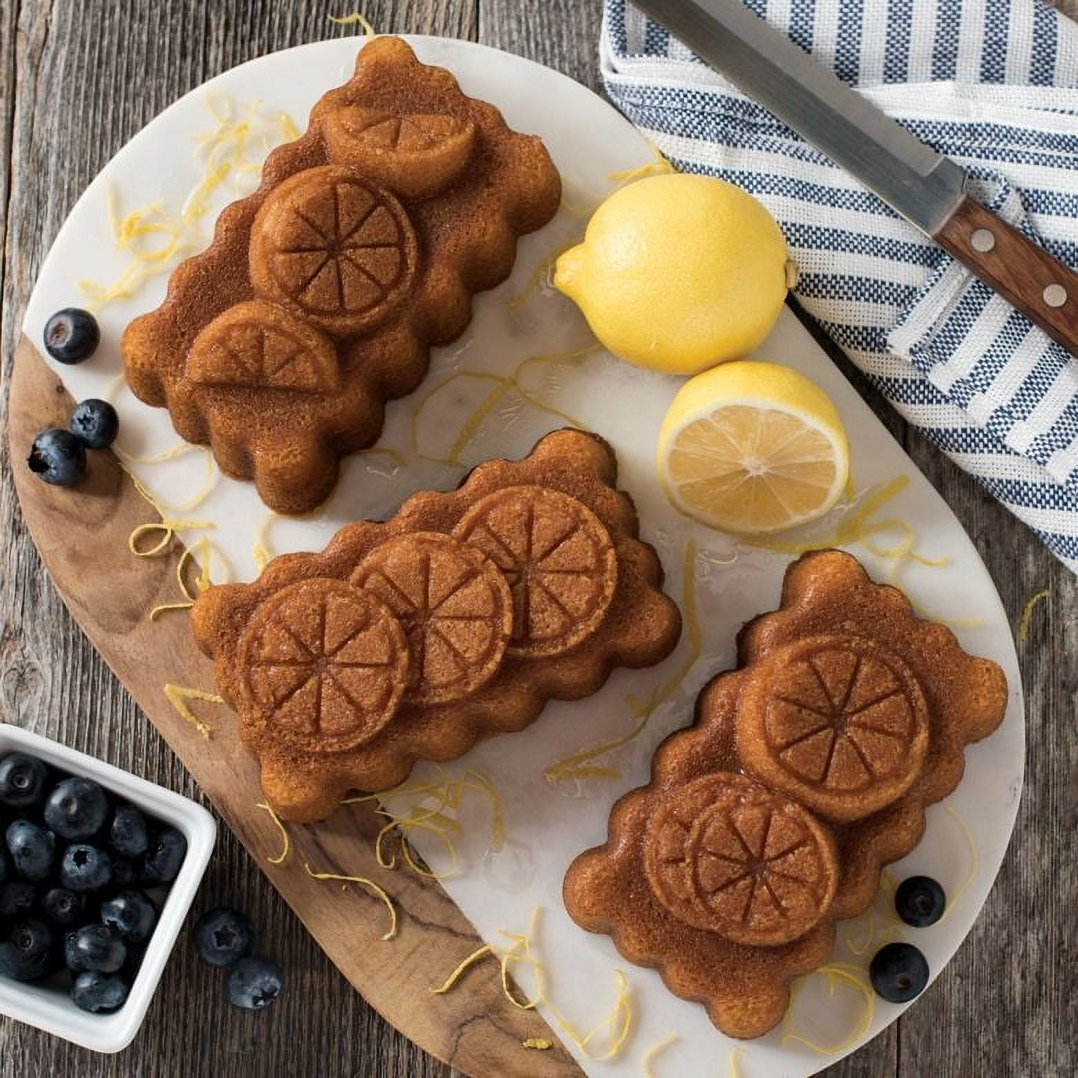 Nordic Ware Lemon Bread Loaf Cake Baking Pan Mold 3D Non-Stick