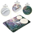 thumbnail image 4 of Wobogo White Deer Forest Kitchen Drying Mat Heat Resistant Drainage with Non-Slip Rubber Backing Hides Stains Super Absorbent Easy to Clean 16×18in, 4 of 8