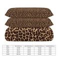 thumbnail image 2 of 3 Pcs Soft Bedding Set, Includes 1 Duvet Cover with Zipper And 2 Pillow Shams,Leopard Twin(86"x70"), 2 of 8