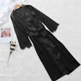thumbnail image 4 of Utoimkio Clearance Women's Pajama Robe Soft Comfy Lace Bathrobe Full Length Robes Comfy Sleepwear with Belt, 4 of 9