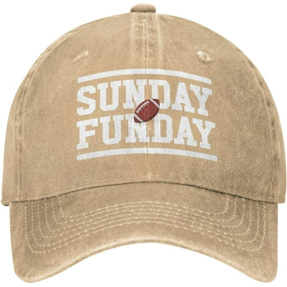 Football Hat Sunday Football Funday Hat for Men Dad Hats Graphic Cap