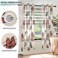 thumbnail image 3 of Yayeee Window Curtains Set of 2 for Living Room Light Filtering 63"x52", Beige Christmas Gift Pattern, 3 of 7