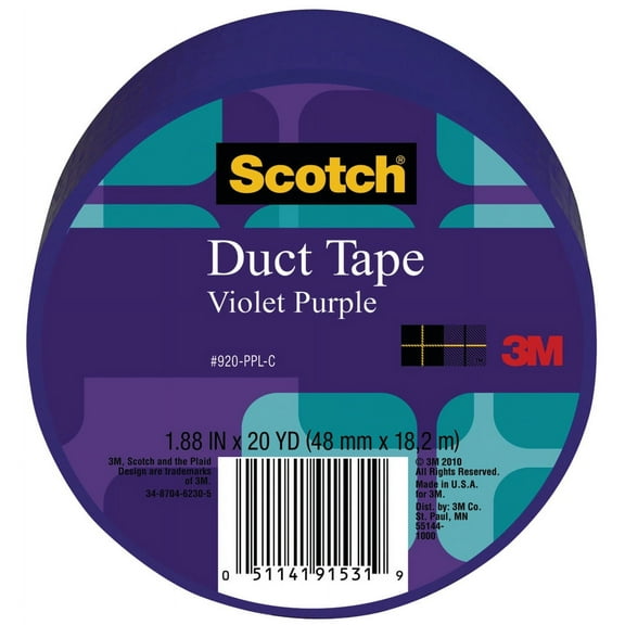 Duct Tape, 1.88" X 20 Yds, Violet Purple | Bundle of 5
