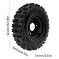 thumbnail image 4 of 4.10-6 Tires and Wheels Rims 6" Go Kart Wheel 4.10x6 410-6 Tubeless Tire for ATV Quad Mini Bike Scooter Lawn Tractor Mower 4 Wheelers Drift Trike Snow Blower Wheelbarrow, 4 of 4