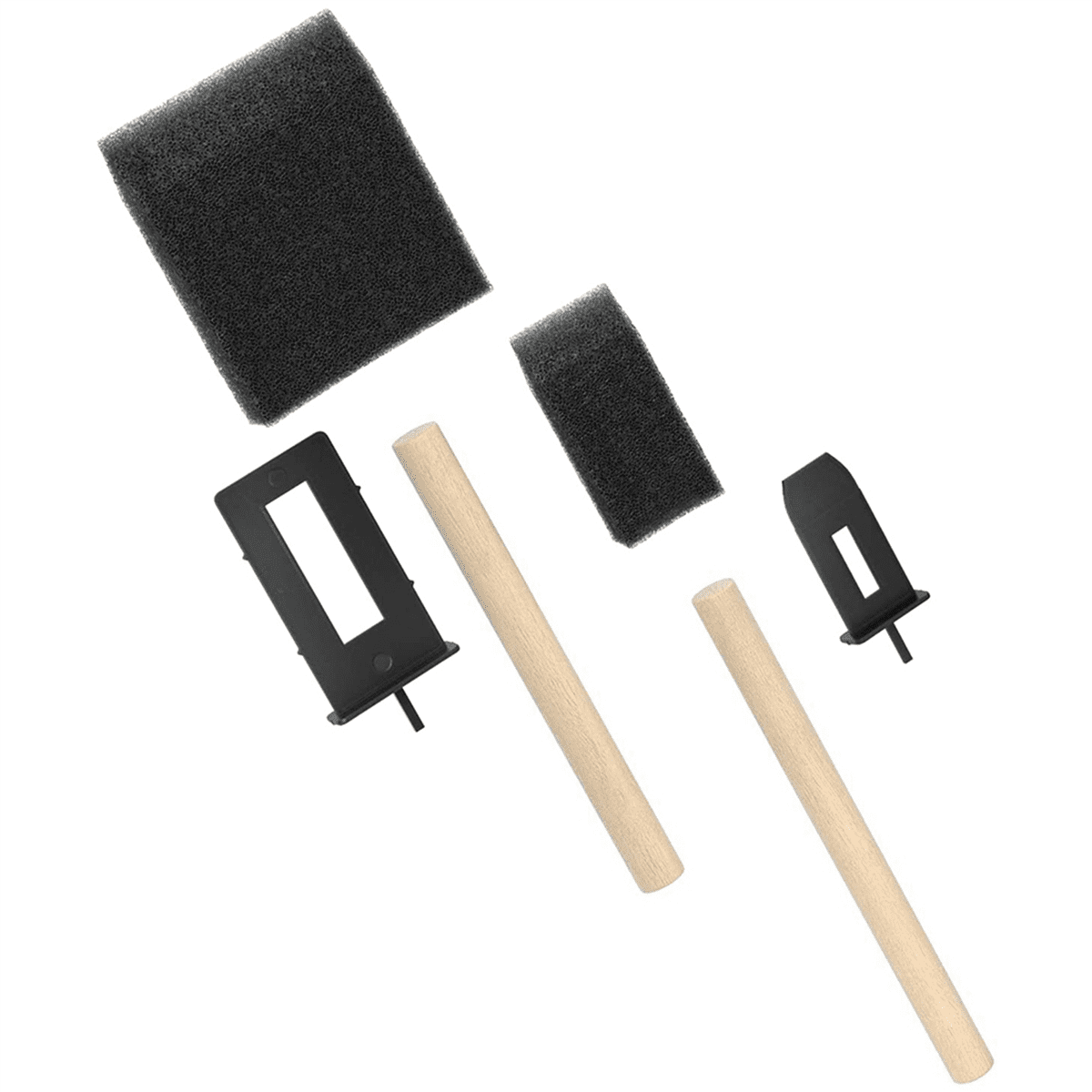 Foam Paint Brushes, Includes 100 Sponge 50 x 1 Inch Brushes and 2 Art Supplies for Painting
